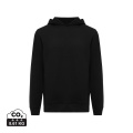 Iqoniq Yengo recycled cotton hoodie with sidepockets, black