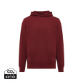 Iqoniq Yengo recycled cotton hoodie with sidepockets, burgundy