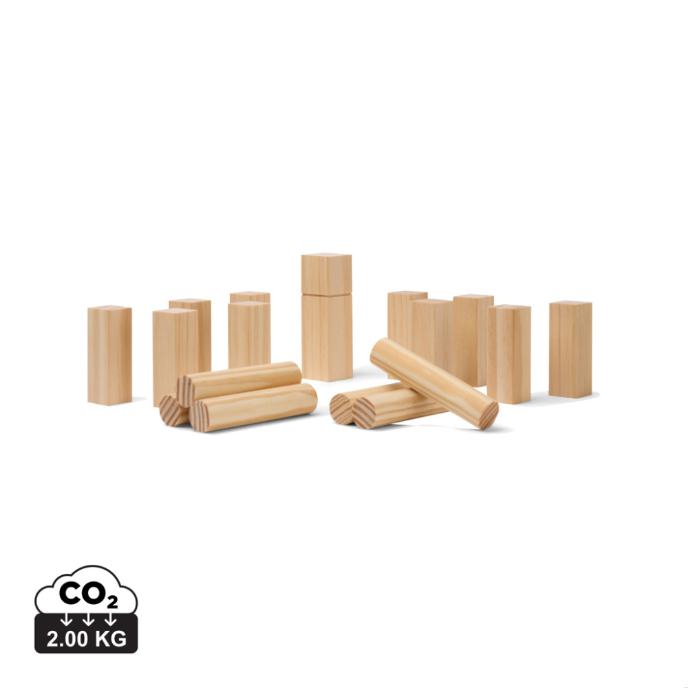 Logo trade promotional gifts picture of: VINGA Kubb mini game