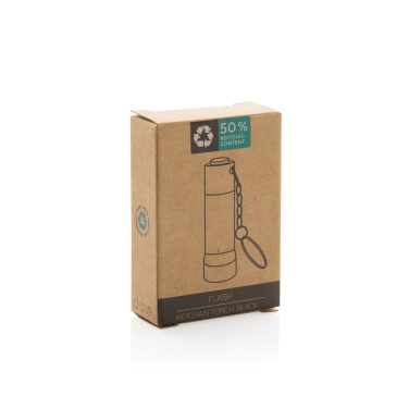 Logotrade corporate gift picture of: Flash RCS recycled aluminium keychain torch