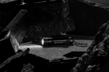 Logo trade promotional items picture of: Gear X rechargeable ultra bright keychain torch