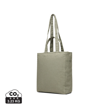 Logo trade promotional giveaways picture of: VINGA Hilo AWARE™ recycled canvas zip tote