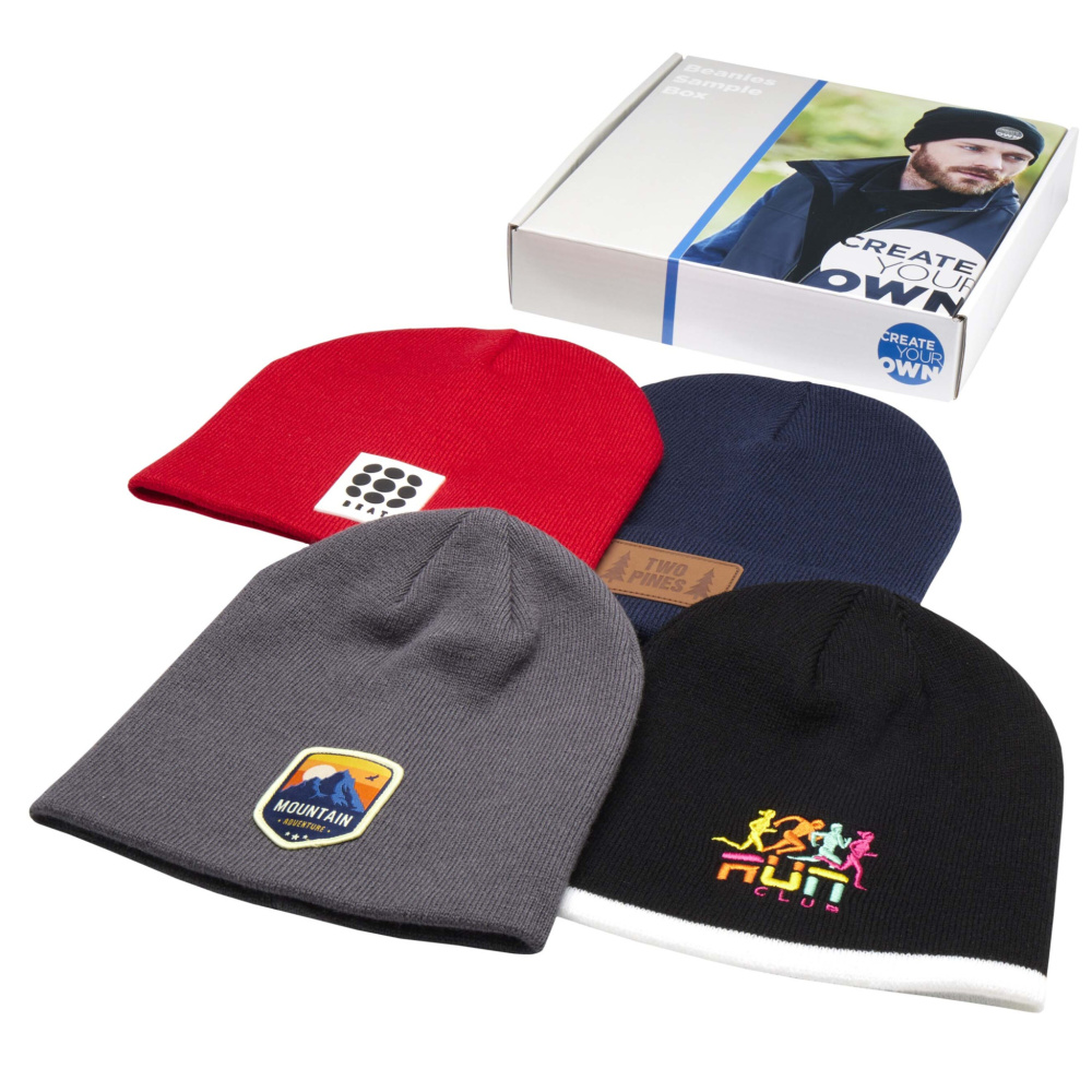 Logo trade promotional items image of: Beanie sample box