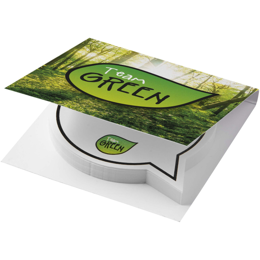 Logotrade promotional merchandise photo of: Sticky-Mate® soft cover speech bubble shaped sticky notes