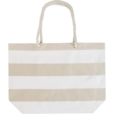 Logo trade promotional giveaway photo of: Florida 270 g/m² GRS recycled beach tote bag 18L