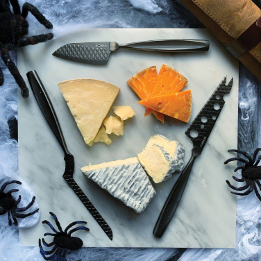 Logotrade promotional item image of: BOSKA Cheese Knife Set Monaco+ Black