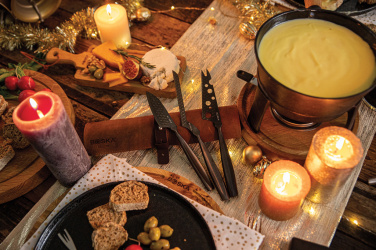 Logo trade promotional giveaway photo of: BOSKA Cheese Knife Set Monaco+ Black