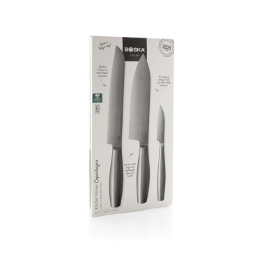 Logo trade promotional merchandise photo of: BOSKA Kitchen Knives Copenhagen, set of 3