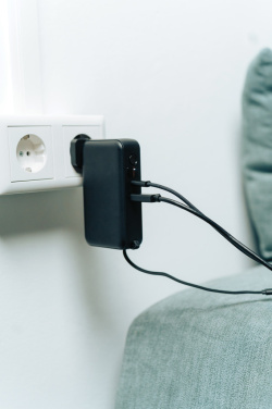 Logotrade promotional gift picture of: Urban Vitamin Eureka hybrid GANcharger 10000mah powerbank65W