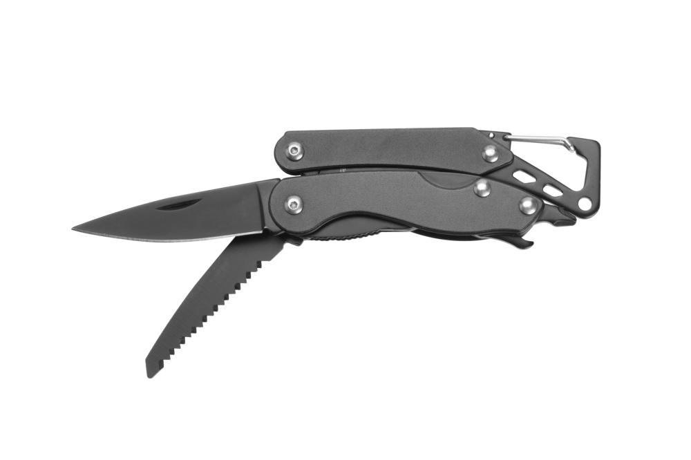Logo trade promotional merchandise image of: Multitool AWU Schwarzwolf