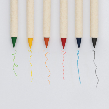 Logo trade promotional product photo of: Micki GRS infinity 6pc colouring pencil set