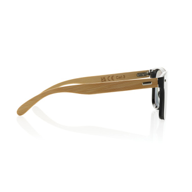 Logotrade promotional giveaways photo of: Prism RCS recycled plastic sunglasses with bamboo frame