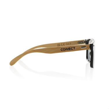 Logotrade promotional giveaway image of: Prism RCS recycled plastic sunglasses with bamboo frame