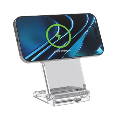 Logo trade promotional gifts image of: Magcharge 15W magnetic wireless charging stand