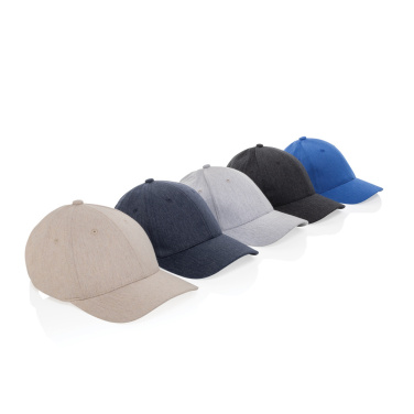 Logo trade advertising products image of: Milo AWARE™ recycled heather 6 panel cap 200gr