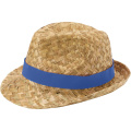Pricus straw hat, Royal blue / Natural