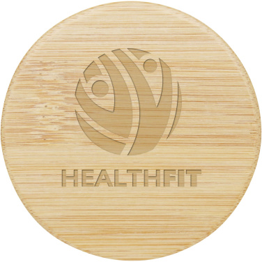 Logo trade business gifts image of: Lustre bamboo mirror