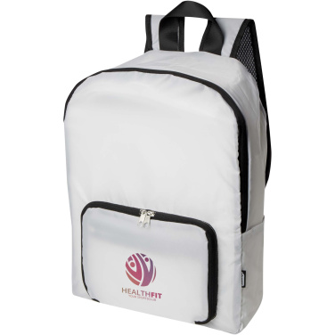 Logo trade promotional giveaways picture of: EcoFold RPET foldable backpack 15L