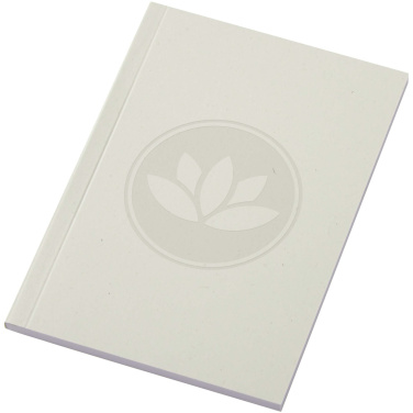 Logo trade corporate gifts image of: Novella Austen A6 recycled soft cover notebook - 50 sheets
