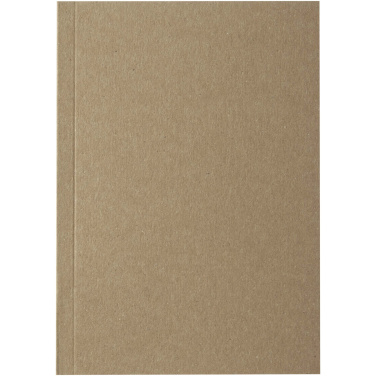 Logo trade promotional giveaways image of: Novella Austen A6 recycled soft cover kraft notebook - 100 sheets