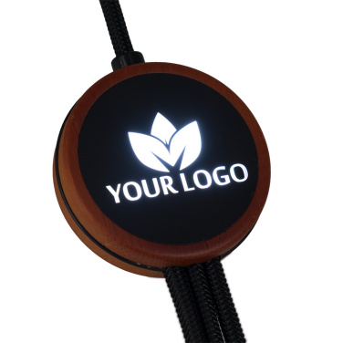 Logotrade corporate gift picture of: Cable 3in1 with illuminated logo - LH-ZM04