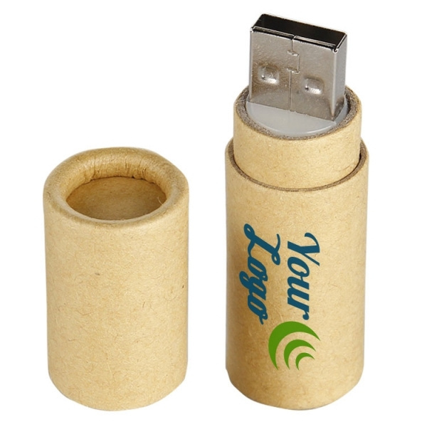 Logo trade business gift photo of: Cardboard USB stick