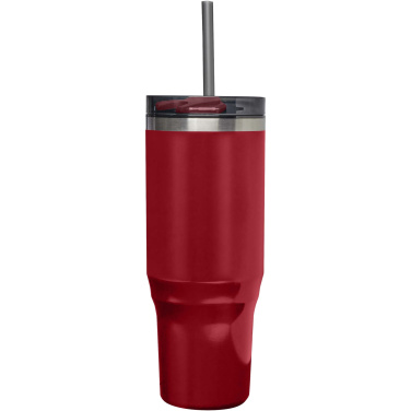 Logo trade promotional giveaways image of: Melbourne 1200 ml RCS certified insulated tumbler with straw