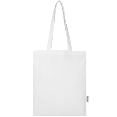 Logotrade promotional gift picture of: Madras Blend 140 g/m² GRS recycled cotton tote bag 7L