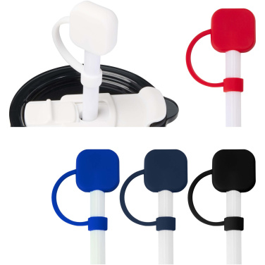 Logo trade promotional giveaways image of: Sip silicone straw cover