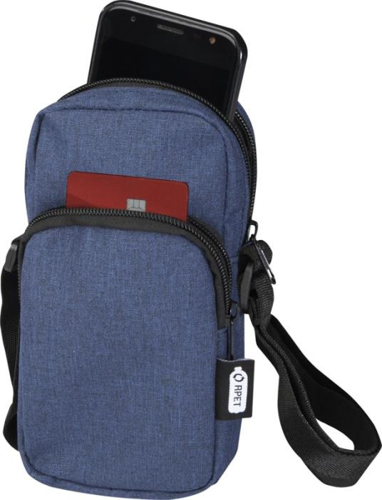 Logo trade promotional item photo of: Ross GRS recycled phone pouch