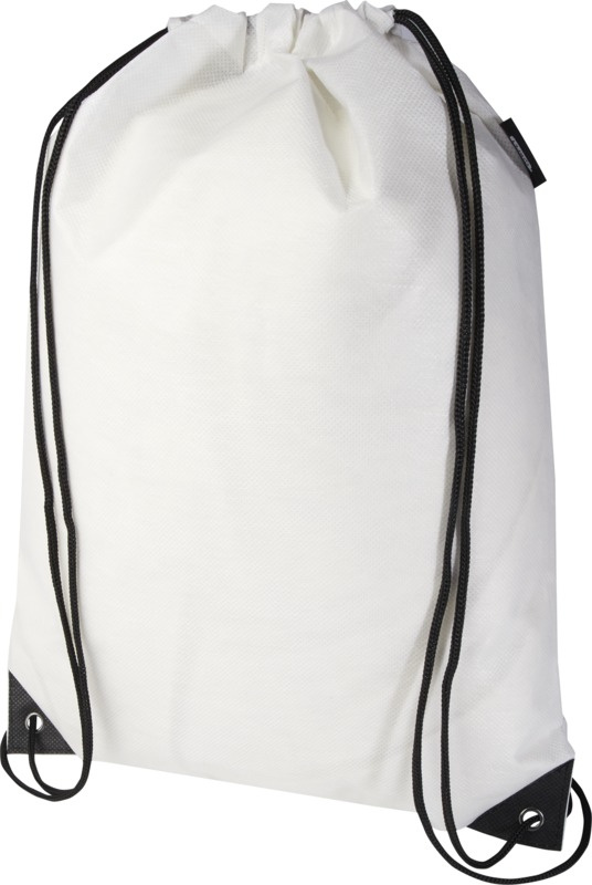 Logo trade promotional giveaways picture of: Evergreen GRS recycled non-woven drawstring bag 5L