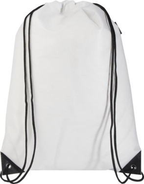 Logo trade promotional merchandise image of: Evergreen GRS recycled non-woven drawstring bag 5L