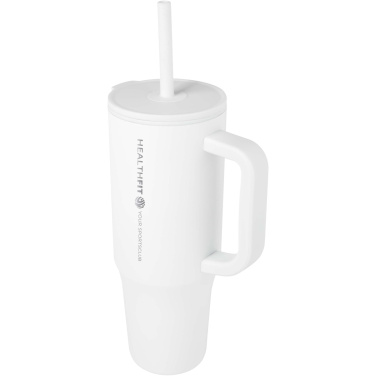 Logotrade promotional giveaway image of: Brady 900 ml RCS certified insulated tumbler with silicone straw