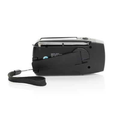 Logo trade business gifts image of: RescueWave RCS recycled plastic emergency radio