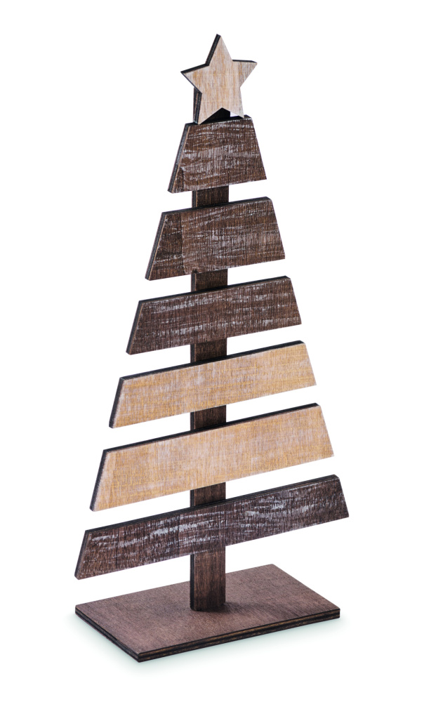 Logo trade promotional items picture of: Wooden Christmas tree