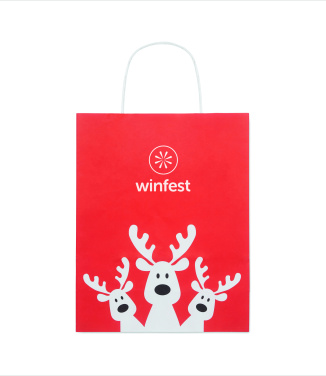 Logo trade promotional giveaways image of: Gift paper bag small