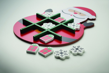 Logo trade corporate gift photo of: Christmas wooden tic tac toe