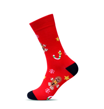 Logo trade business gift photo of: Pair of Christmas socks M