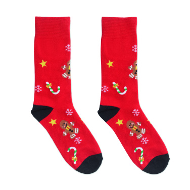 Logo trade advertising products image of: Pair of Christmas socks M