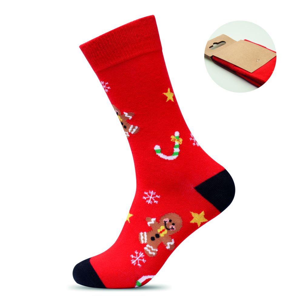 Logo trade promotional gifts picture of: Pair of Christmas socks L