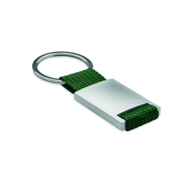 Logo trade promotional gifts image of: Metal rectangular key ring Espoo