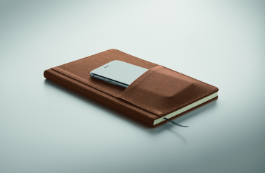 Logo trade promotional item photo of: A5 notebook PU front pocket