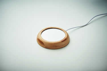 Logotrade promotional gift picture of: Bamboo mug warmer with USB