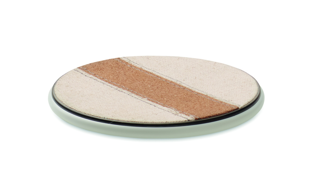 Logotrade promotional item picture of: Cork wireless charger 15W