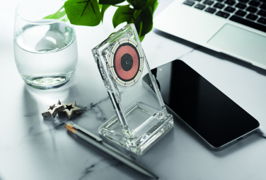 Logotrade promotional gift picture of: Acrylic wireless charger 15W