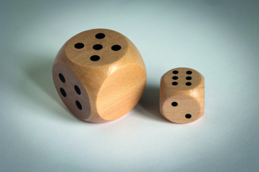 Logotrade promotional product picture of: Schima wooden dice 3cm dia