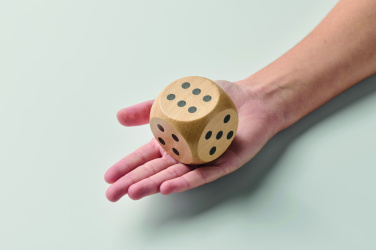Logotrade promotional item picture of: Schima wooden dice 5cm dia