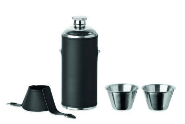 Logotrade promotional gift picture of: Hip flask with shot cups