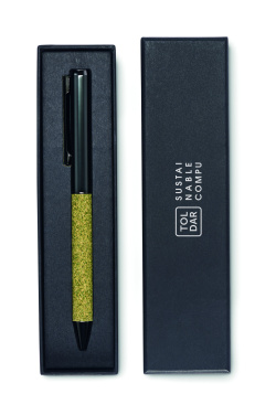 Logo trade promotional products image of: Twist metal ballpen in box