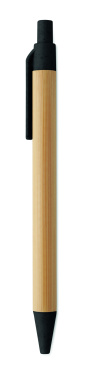 Logo trade advertising product photo of: Push button ball pen in bamboo